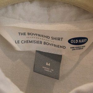 Old Navy Boyfriend Shirt - White